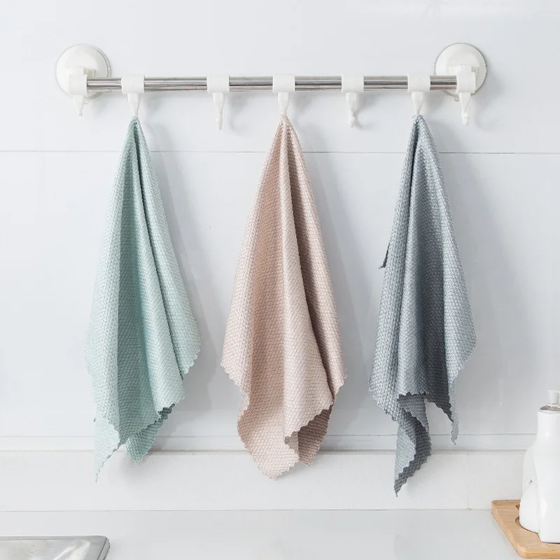 1Set/3 Pcs Cleaning Cloth For Window Glass Car Floor Rags Bowl Dish Ceramic Tile Wipe Duster Home Tool | Дом и сад