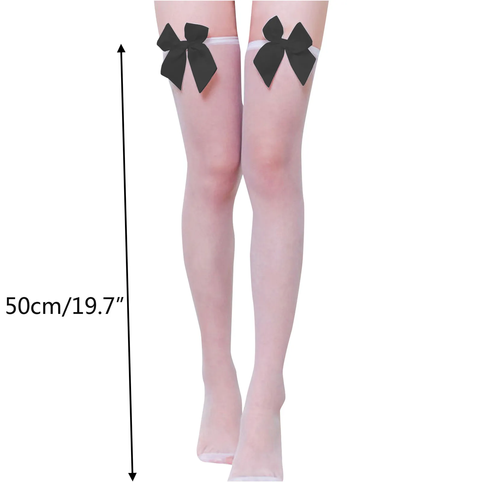 

Sexy Stockings Satin Bow Women Thigh Over Knee Girls Stretchy Ladies Spring New Fashion Solid Long High Stocking 2021 Gift