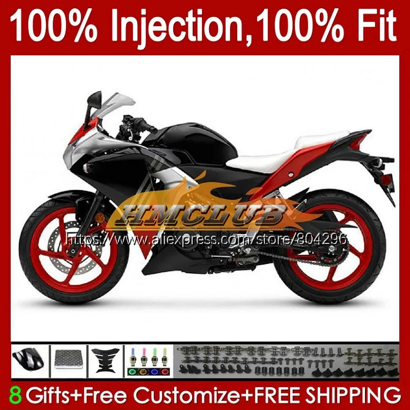 

Injection For HONDA CBR250 R CBR 250R 250 R CC 17No.35 CBR250R 11 12 13 14 15 Red black MC41 2011 2012 2013 2014 2015 Fairing