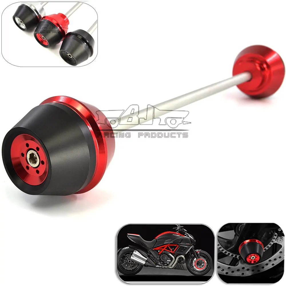 

Front Wheel Axle Slider Crash Frame Sliders Protector for Ducati DIAVEL 2011 2012 2013 2014 2015 Motorcycle Falling Protector