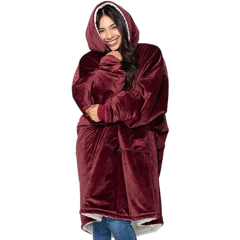 

Женская толстовка с капюшоном, зимняя флисовая Толстовка Оверсайз с рукавом ТВ, пуловер оверсайз, Женская толстовка