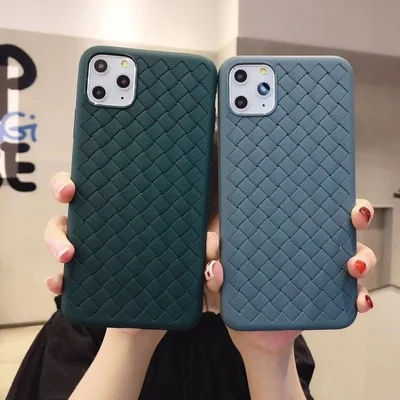 

Multi-Color Woven Pattern Mobile Phone Shell Apple Soft For Men And Women Characteristic Style Couples Lovers 2021 Fashion