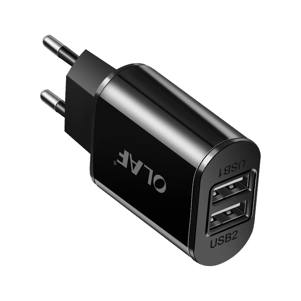 2 Port Black Олаф USB зарядное устройство Быстрая зарядка для iPhone X 8 7 iPad быстрое настенное зарядное устройство для samsung S9 S8 Xiaomi Mi 8 6 huawei зарядное устройство для мобильного телефона - Тип штекера: 2 Port Black