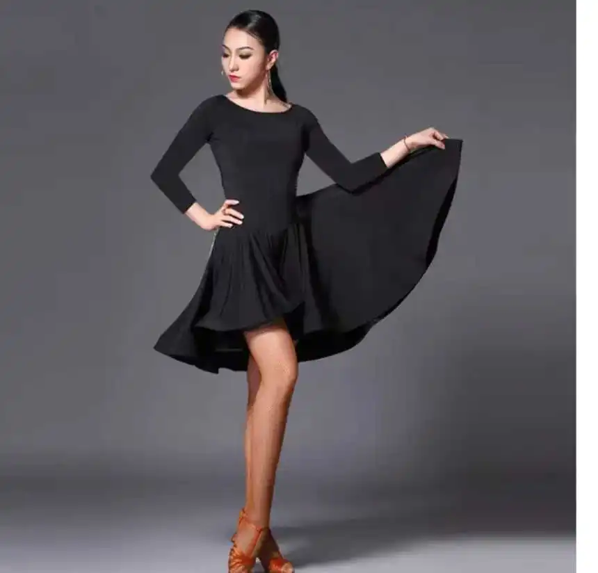 Женское платье для тренировок 2019 юбка выступлений и латиноамериканских танцев