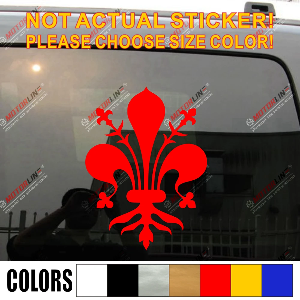 

Coat of Arms of Florence Firenze Italy Decal Sticker Car Vinyl pick size color no bkgrd