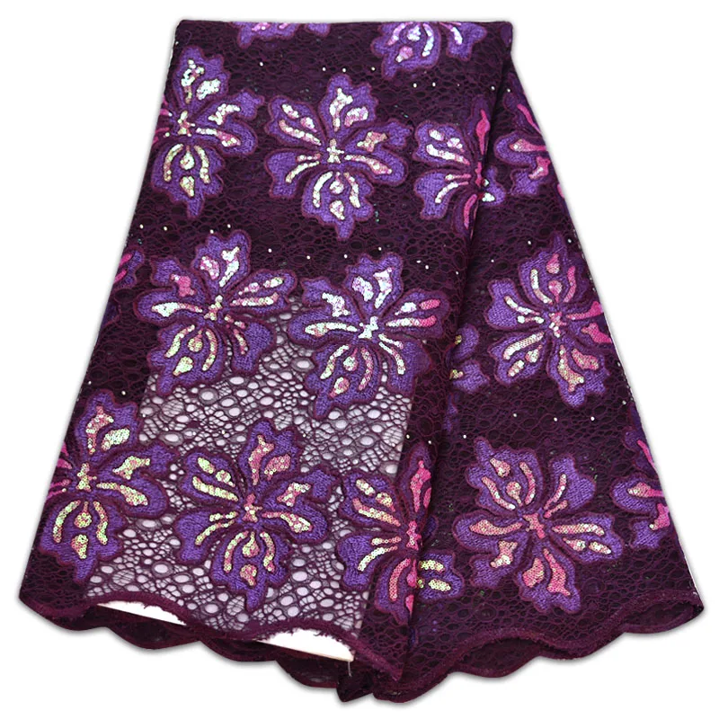 Высокое качество нигерийский кружевной ткани Дубай вышитые французский Тюль