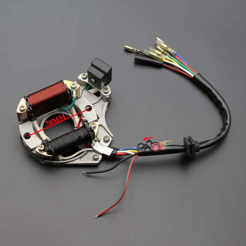 

ATV Quad Stator Ignition Magneto Plate For 50cc 70cc 90cc 110cc 125cc Chinese 2 Coil Taotao Go Kart Quad Coolster Sunl