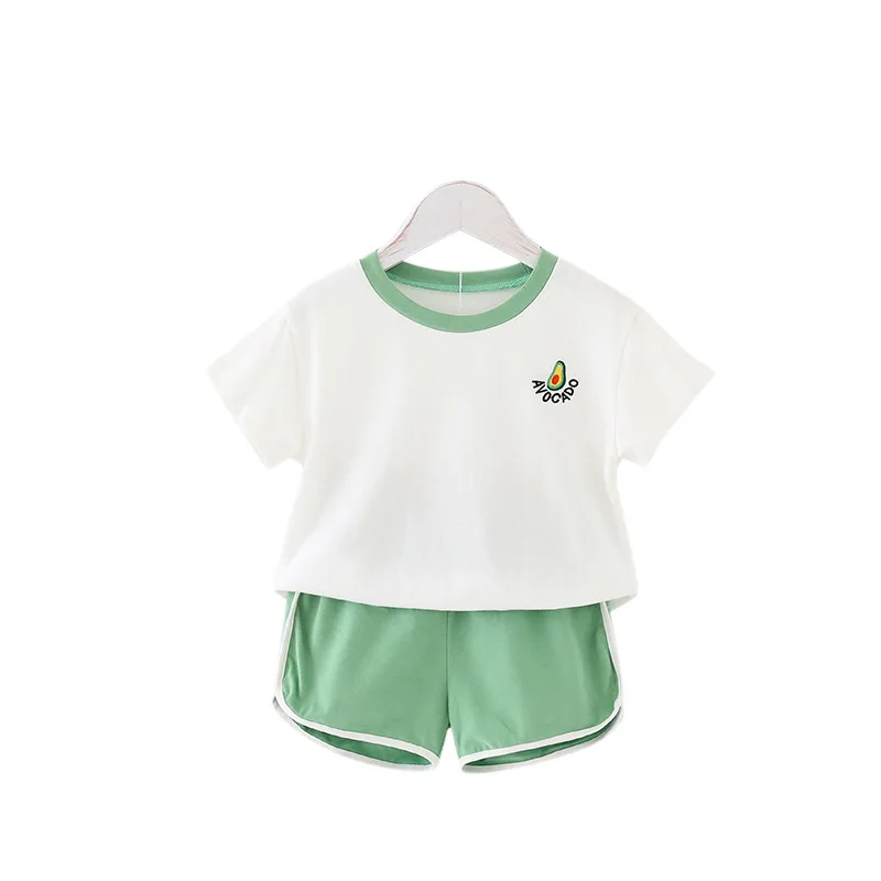 Комплекты одежды для девочек Летние Стильные комплекты маленьких и мальчиков