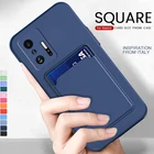 Poko с колесиками для F 3 чехол со слотами для карт и квадратный силиконовый чехол для мобильного телефона чехол для телефона Redmi Note 10 Note10 10s Poco F3 M3 Pro 5G противоударный чехол