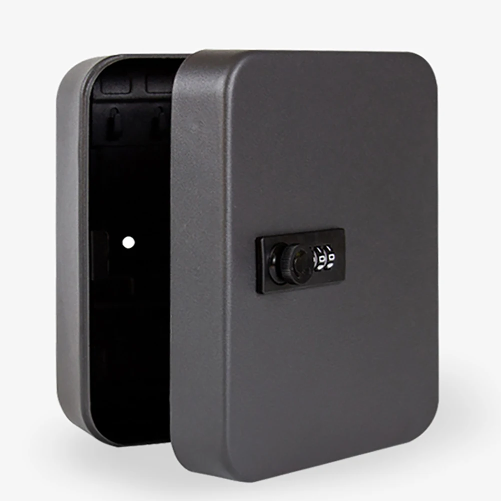 

Metal Car Storage Cabinet Key Lock Box Wall Office Combination Lock Outdoor Security Password Key Safe Box Mounted Organizer