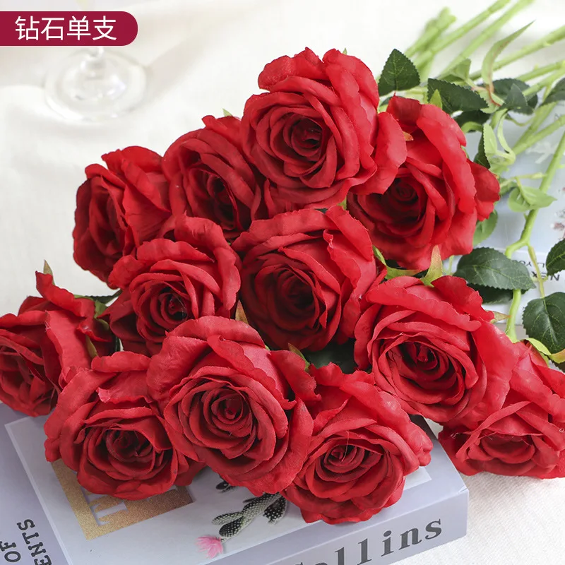 Искусственный цветок розы Шелковый одна роза искусственный украшение для дома