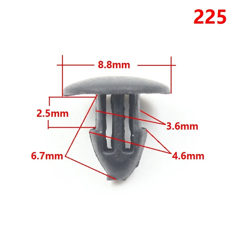 Автомобильная отделка панель заклепки 4 мм отверстие пластиковые уплотнительные