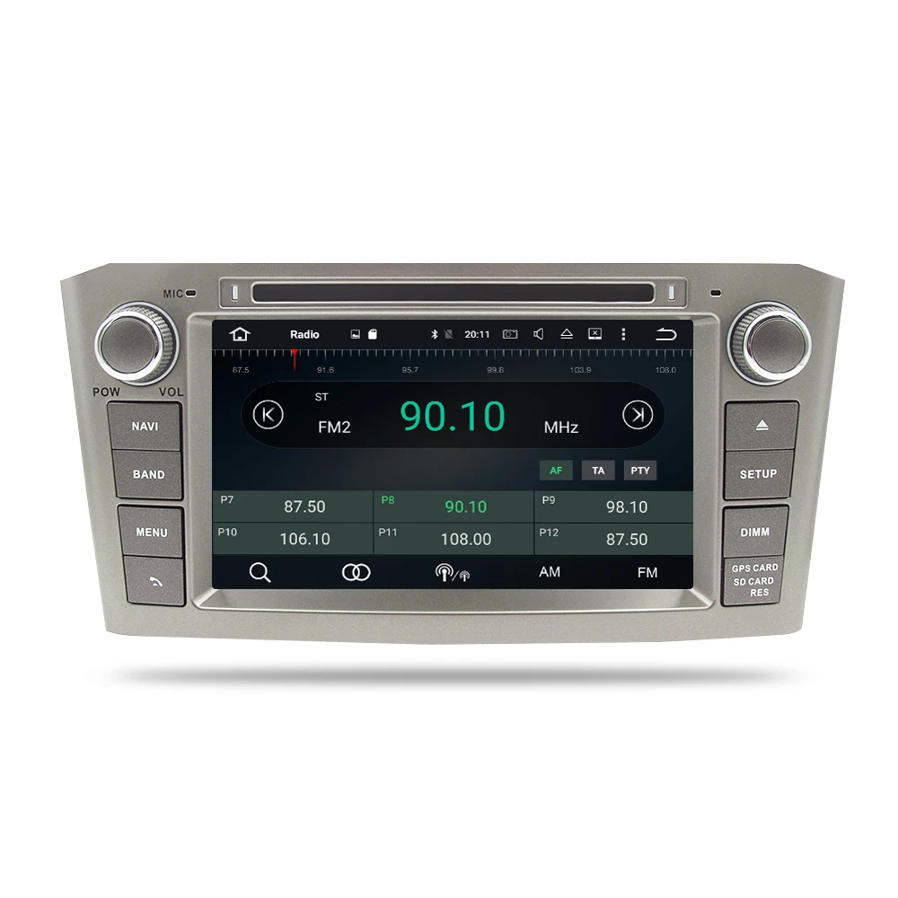 4G RAM Android 9 0 10.0Car DVD стерео мультимедиа головное устройство для Toyota Avensis/T25 2003 2008 Авто
