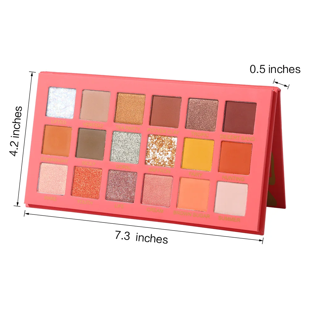 UCANBE живые коралловые тени для век Палитра высоко пигментированные матовые