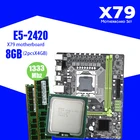 Комплект материнской платы Kllisre X79, Xeon LGA 1356, E5 2420, C2 2x4 ГБ = 8 ГБ, 1333 МГц, DDR3 память ECC REG