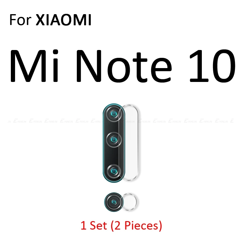 For XiaoMi Mi Note10 Задняя Камера защитная крышка объектива закаленное Стекло чехол для Xiaomi mi 9 8 до 9 лет A3 A2 Lite Red mi Note 8, 7 6 5 10 Pro 6A S2 mi x Max 3 - Цвет: For XiaoMi Mi Note10