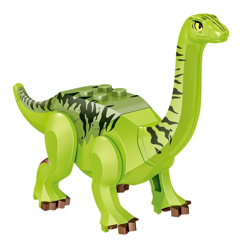 8pcs/lot Jurassic Dino world Tyrannosaurus Rex Wyvern Velociraptor Stegosaurus Building Kits Bolcks Dinosaur figures Raptor Toy | Игрушки и