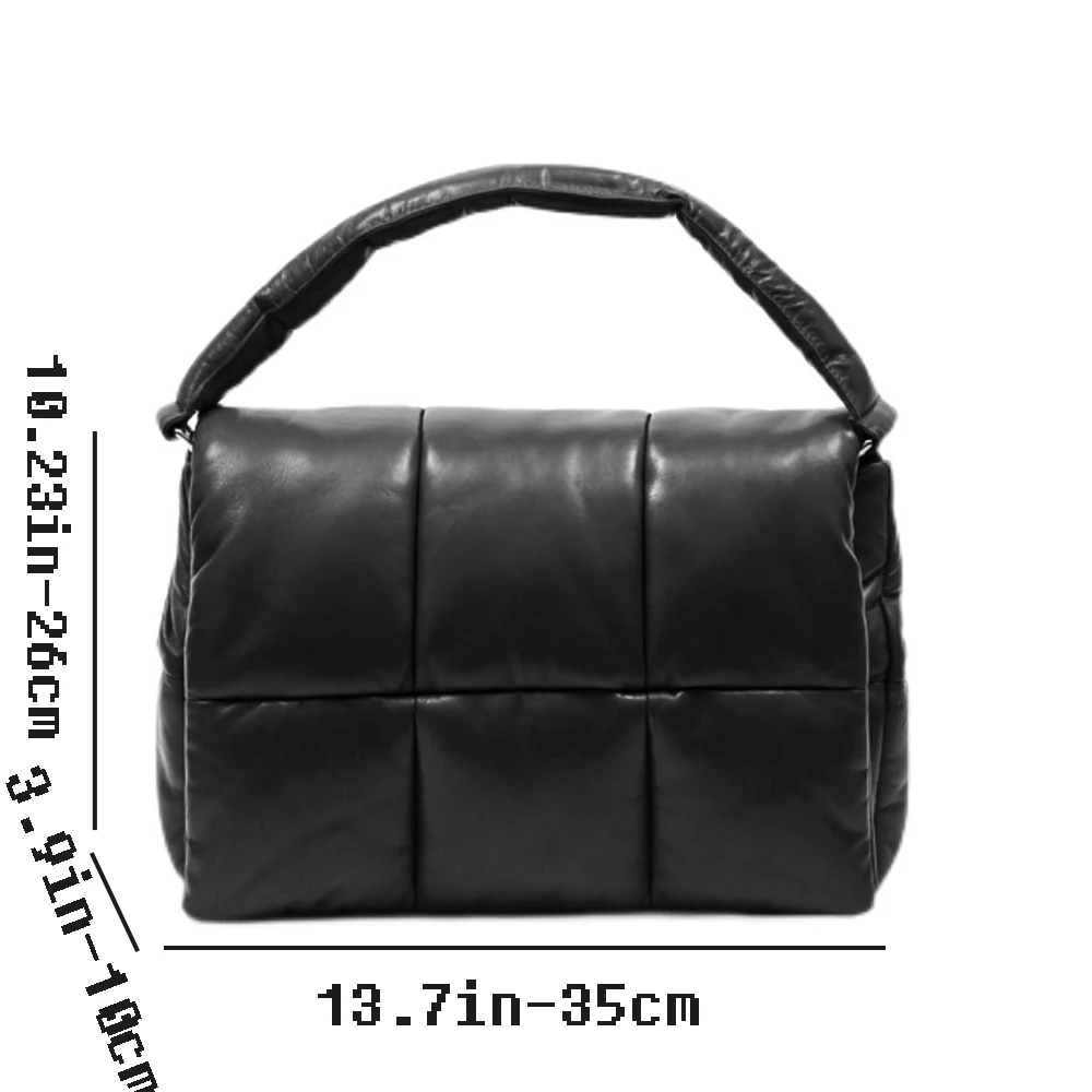 Brands Cotton Padded Women Shoulder Bag Fashion Designer Quilting Handbag Winter Space Down Crossbody Bags for Women Big Tote