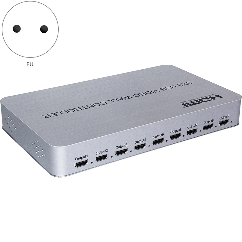 HDMI 4K 3X3 USB3.0 Video Wall Controller HD Processor Adapter 1X9 Hdmi Splitter Connector |