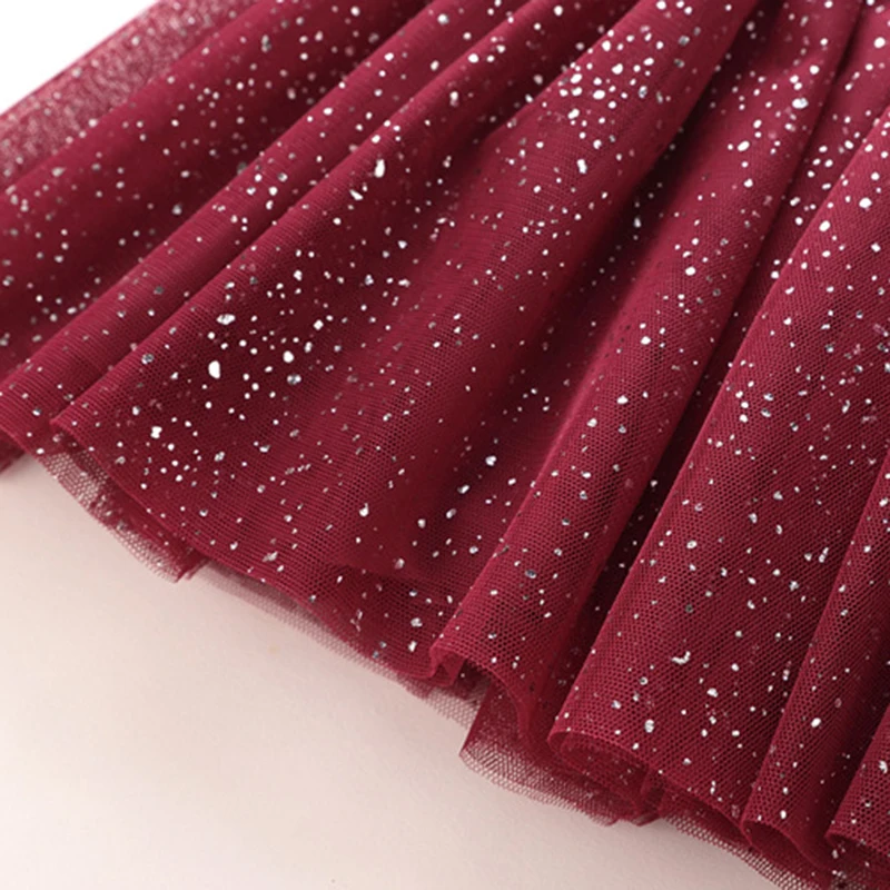 Красное Кружевное платье для девочек Lotus рождественское новорожденных дня