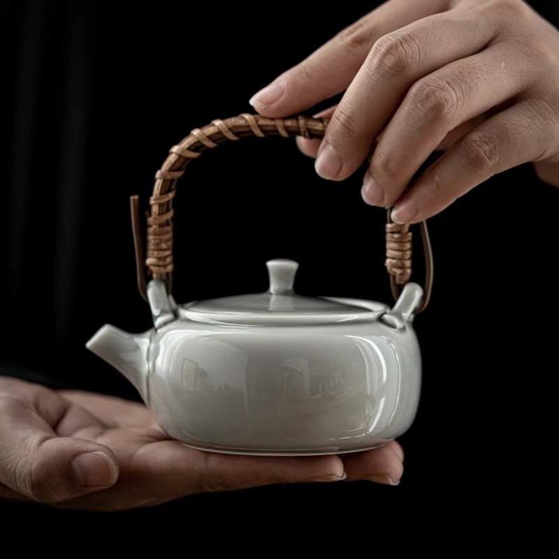 Японская винтажная чайник керамическая ручная ручка чайник термос самовар Запарзач до Хербаты Китчен Продуктс Дб60ч