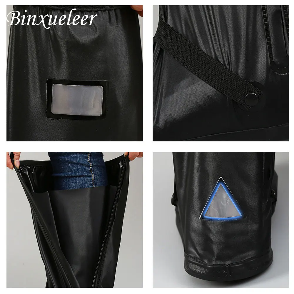 Многоразовые дождевые Чехлы унисекс водонепроницаемые длинные сапоги