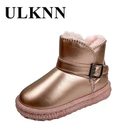 children cotton snow boots 2021 kids private add wool warm boats boys winter new cuhk short boots antiskid plush pink shoes