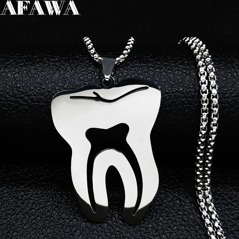 Цепочка Из Нержавеющей Стали с зубцами 2021 ожерелье для женщин серебряный цвет