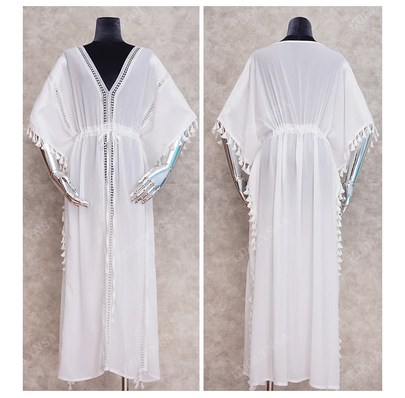 Пляжное платье, длинное, Пляжное, накидка, Vestido largo Verano Mujer, купальный костюм, накидка, Пляжное, саронг, халат de Plage, туника# Q939