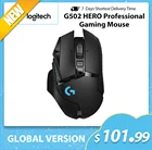 Новая Оригинальная игровая мышь Logitech G502 HERO LIGHTSPEED ПроводнаяБеспроводная 2,4 ГГц HERO 16000DPI RGB подходит для геймеров электронных видов спорта