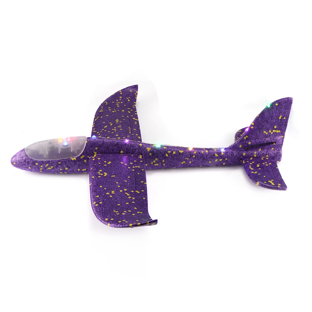 

Outdoor Hand Throw Airplane EPP Foam Launch Fly Glider Toys Planes Model Aircraft Glow Aeroplane For Children Gift Toy Aeroplane