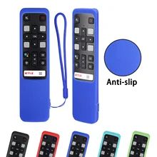 RC802V FUR6 Google Assistant Voice Protector Silicone Remote Control Cover For TCL TV 40S6800 49S6500 55EP680