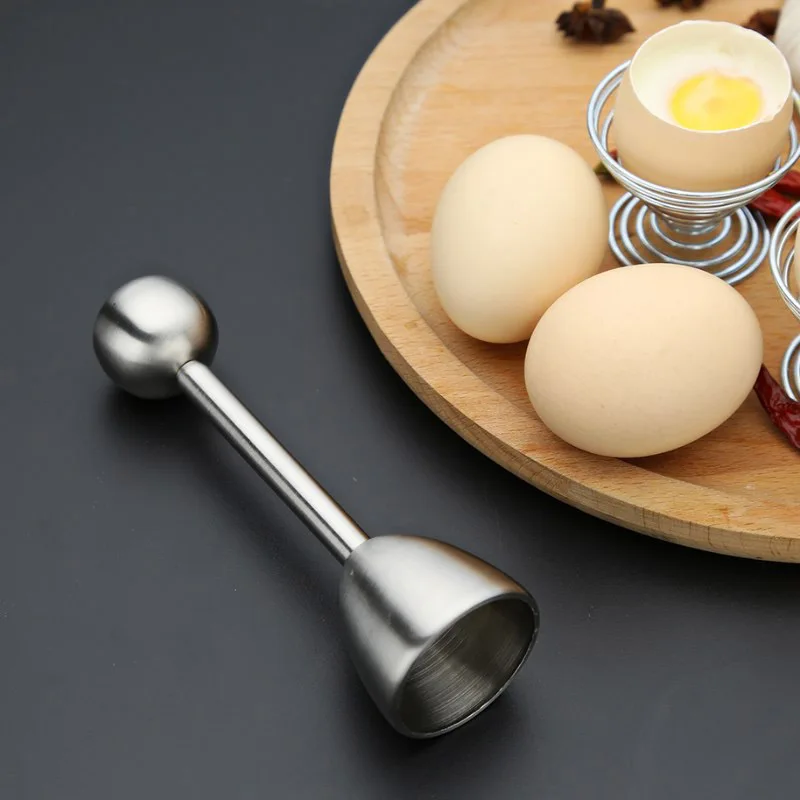 

Creative Egg Shell Topper Cutter Remover Stainless Steel Cracker Opener Separator ALS88
