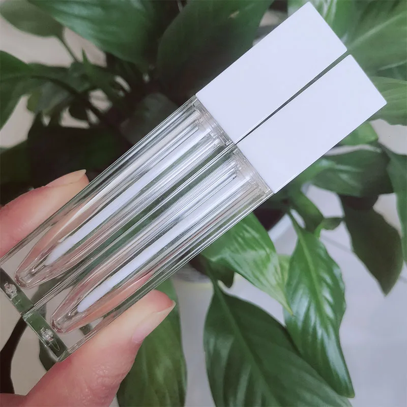 

50pcs 7ml New Arrival DIY print logo lip gloss tubes empty new lip gloss tubes with brush