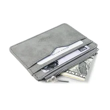 Mens Slim Short Card Wallet Matte Leather Retro Multi-card Frosted Fabric Card Holder Money Minimalist Transparent Coins Purse Mens Slim Short Card Wallet Matte Leather Retro Multi-card Frosted Fabric Card Holder Money Minimalist Transparent Coins Purse