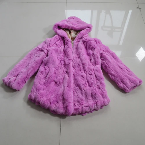 purple pink Брендовая длинная стильная настоящая Меховая куртка рекс меховой капюшон Женская Шуба из кролика Рекс ручной работы натуральный мех кролика Рекс с капюшоном пальто - Цвет: purple pink
