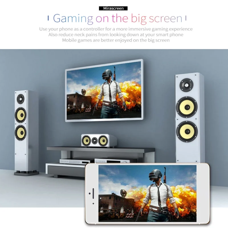 

Black MiraScreen G4 TV Stick Dongle Anycast Cast HDMI WiFi Display Receiver Miracast for Google Chromecast 2 Mini PC Android TV