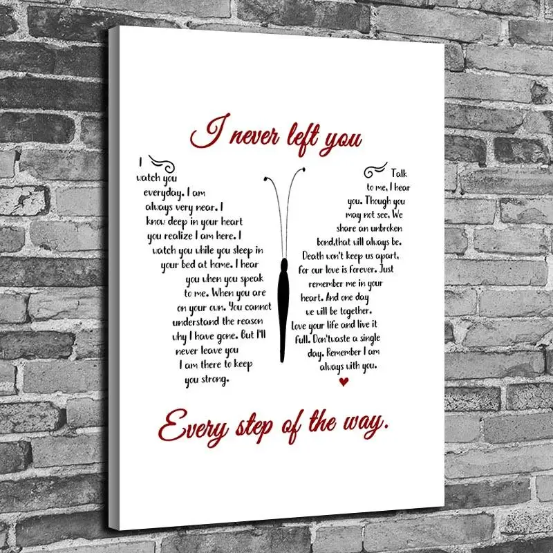 Beste Nieuwe Hd Vlinder Gedicht Art Poster Canvas Schilderij Posters En Prints Wall Art Foto Voor Woonkamer Huisinrichting 1T