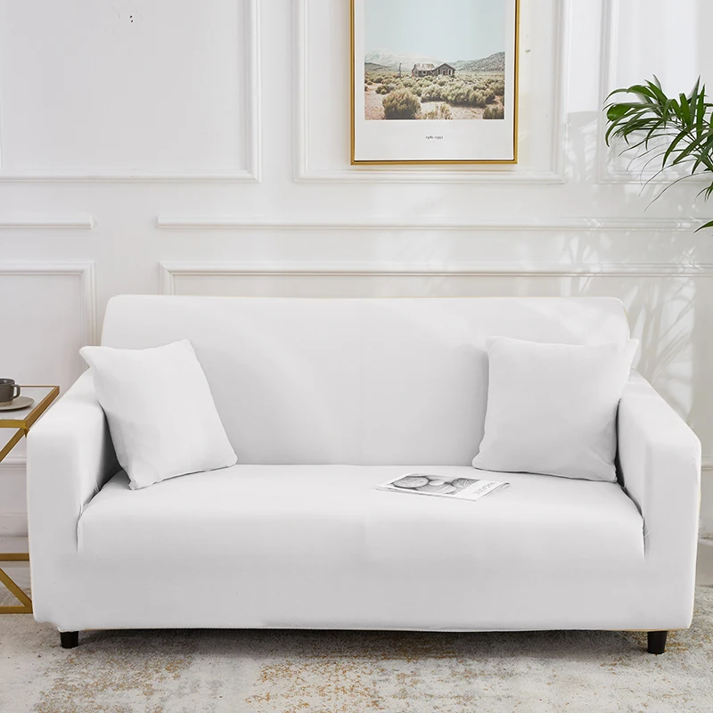 Однотонный эластичный чехол для дивана эластичные чехлы мебели универсальные