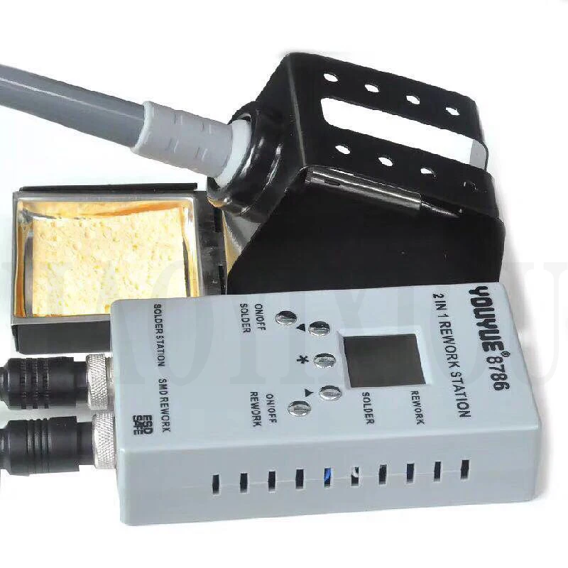 Новинка YOUYUE 8786 110 В 220 2 в 1 портативный пистолет Горячего Воздуха BGA