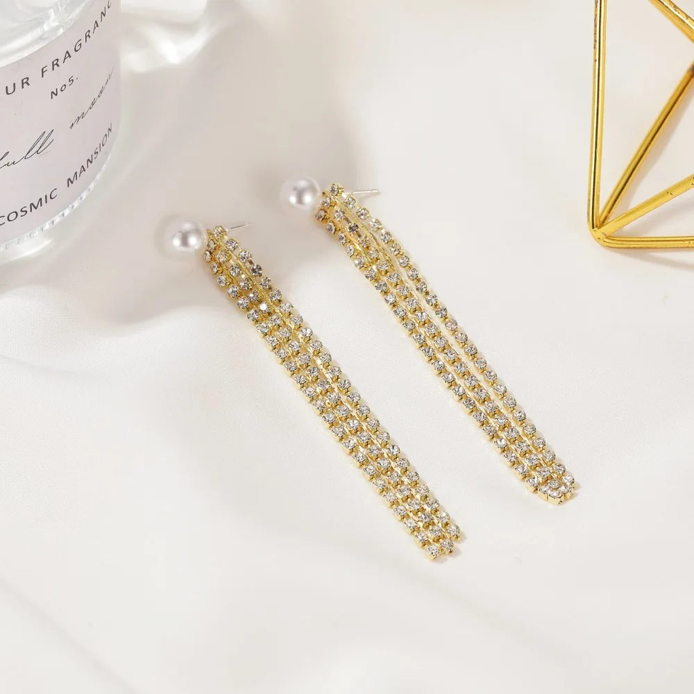 Новинка яркие длинные висячие серьги с защитой от холодного ветра многослойным