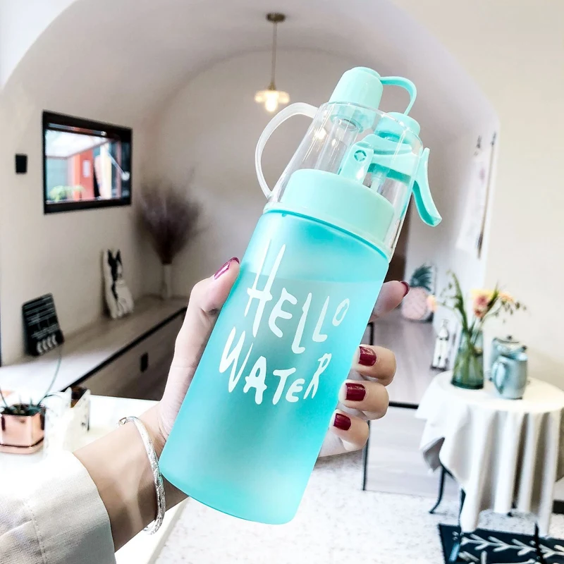 

Spray Sports Water Bottle Kettle BPA Free Leak Proof Hiking Portable Bottles Bicycle Cycling 400ML/580ML Drinking Bottles Shaker