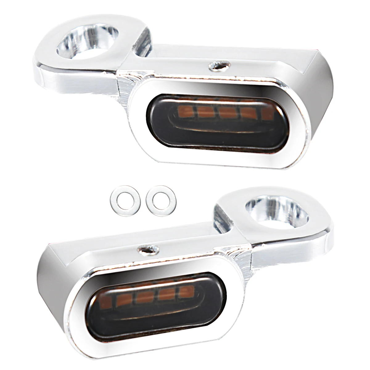 

2X мотоциклетные светодиодные указатели поворота, янтарные маленькие лампы, ходовые огни для Harley Sportster XL 48 72 1200 883 04-21 Nightster