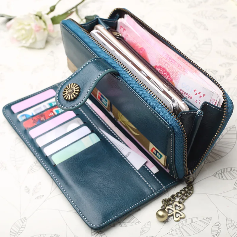

Leather Women Wallets Fashion Long Zipper Women's Wallet Women Purses Money Coin Holder Female Purse Zipper Female Long Purse