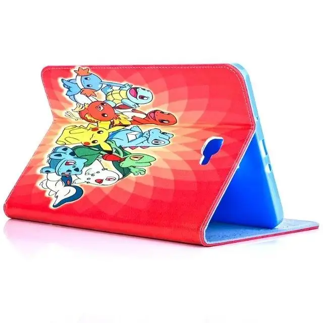 Чехол для samsung Galaxy Tab A A6 10,1 T580 T585 T580N чехол Pokemon Go Милый Пикачу чехол для планшета откидная подставка оболочка coque para