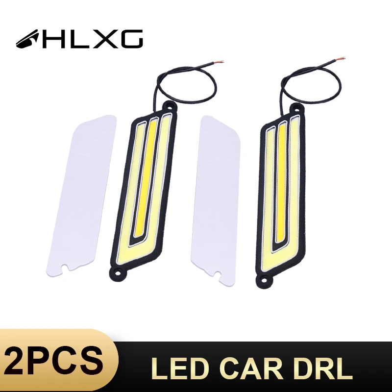 HLXG 2X двойной цвет DRL желтый белый светодиодный автомобильный дневные ходовые