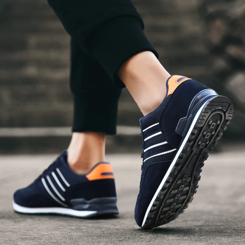 

Breathable Sneakers Men Sport Running Shoes Women Light Soft Athletic Shoes Leather Sneakers Men Casual Flats Trail Walking Shoe