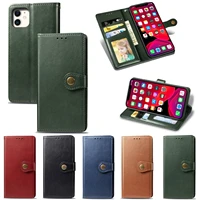 pu leather flip phone case for iphone 11 12 13 pro max mini xs max x xr 8 7 6s 6 plus se 2020 wallet card slots stand cover case