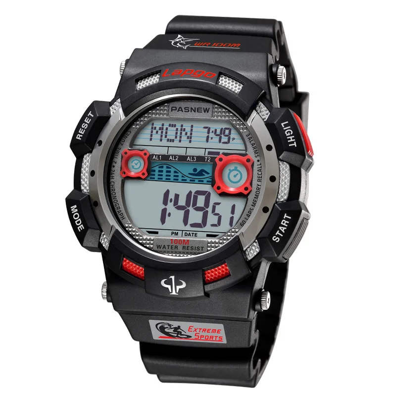 Роскошные Брендовые Часы PASNEW мужские цифровые часы модные спортивные для мужчин