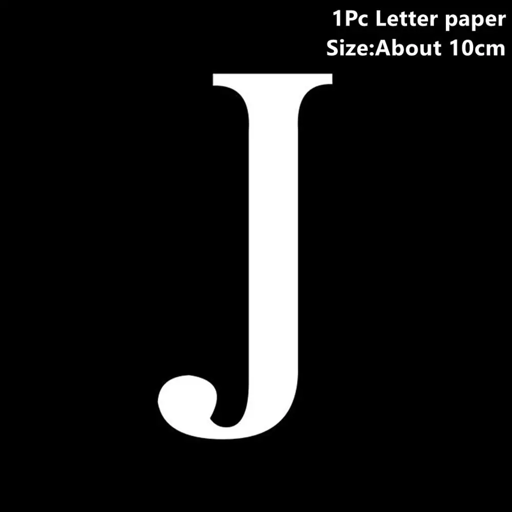 Paper Letter J Taoup детская прозрачная коробка для хранения воздушных шаров с днем рождения принадлежности для детского душа сувениры бумажная картонная коробка подарочная упаковка - Цвет: Paper Letter J